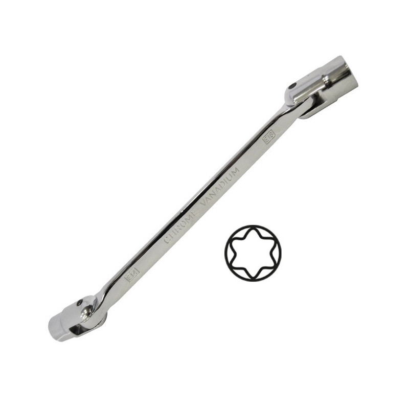CLÉS À DOUILLE ARTICULÉES TORX E14XE18 10619
