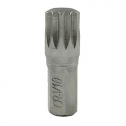 EMBOUT POINTE 8 XZN 10MM CHROME 13646