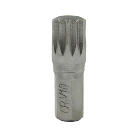 EMBOUT POINTE 8 XZN 10MM CHROME 13646