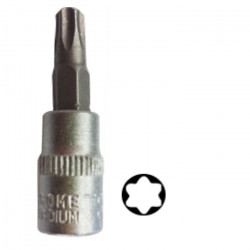 TETE EMBOUT POUR MANCHE TOURNEVIS TORX (TX) 1/4 POUCE T10 10129