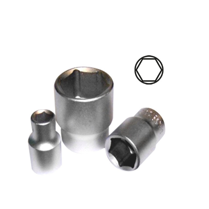 1/4 POUCE DOUILLE HEX 9MM - CHROME 13357