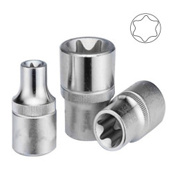 1/4 POUCE TORX DOUILLE E7, CHROME 13366