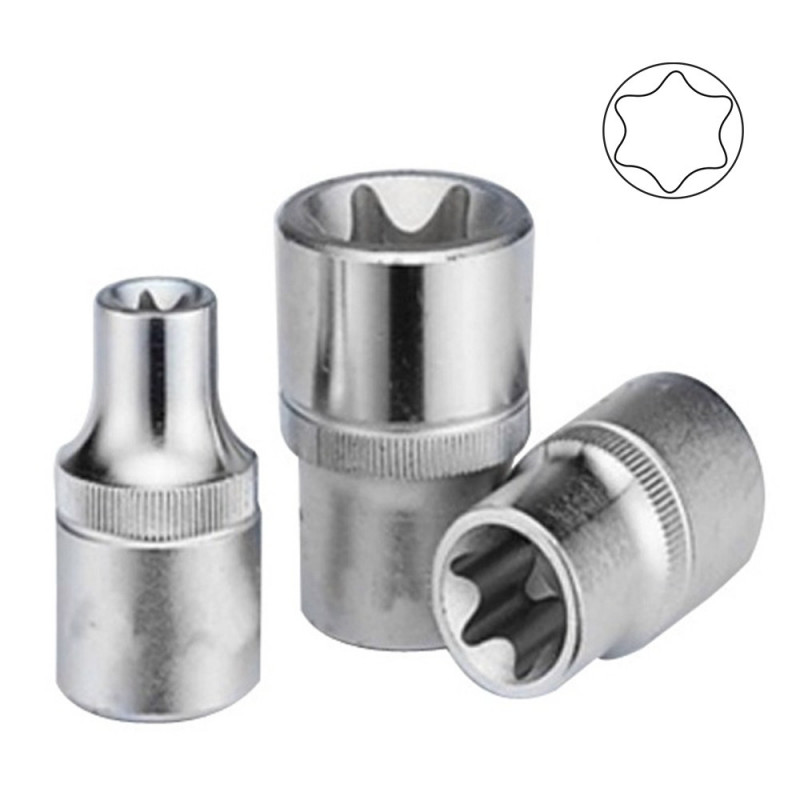 1/4 POUCE TORX DOUILLE E8, CHROME 13367