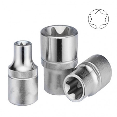 1/4 POUCE TORX DOUILLE E8, CHROME 13367