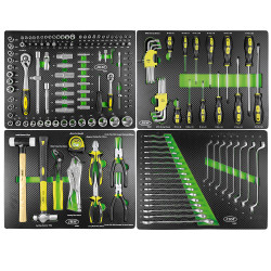 JEU DE 4 MODULES EVA CARBONE POUR OUTILS 53708