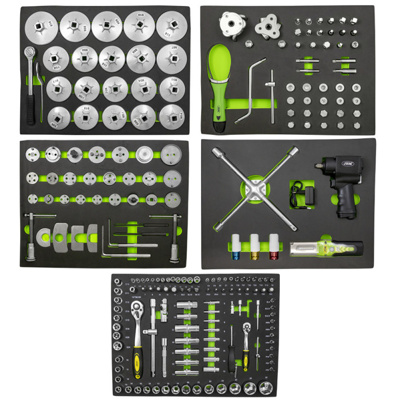 JEU DE 5 AUGES POUR L'ARMOIRE AVEC DES OUTILS POUR LE REMPLACEMENT D'HUILE 53469