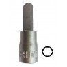 Tete Pour Manche Tournevis Hex 4mm, Chrome 13375