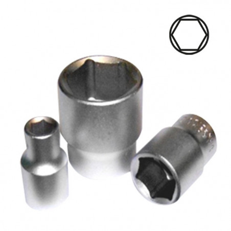 3/8 Pouce Douille Hex 10mm, Chrome 13313