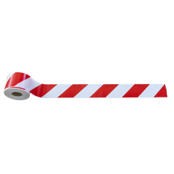 Ruban De Signalisation Blanc Et Rouge - 200M 53811
