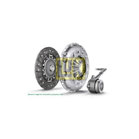 Kit embrayage 3 pièces Volkswagen : Multivan T6 , Transporter T6 624401133 LUK Embrayage