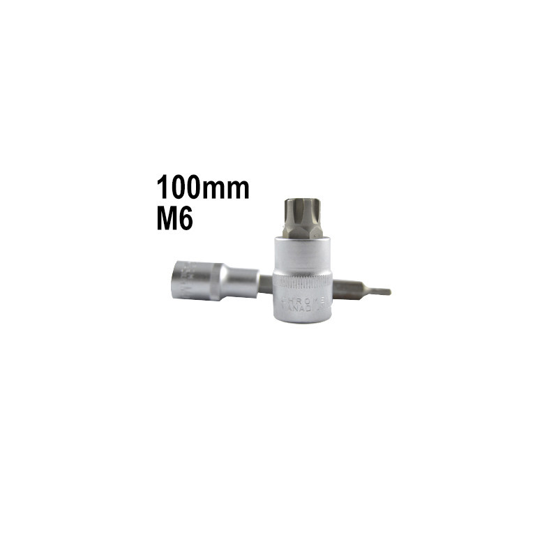 1/2 Pouce 12 Pans Pointe M6 100MM 13504