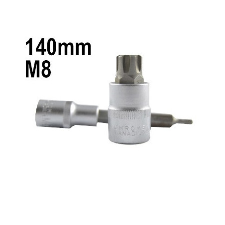 1/2 Pouce 12 Pans Pointe M8 140MM 13512
