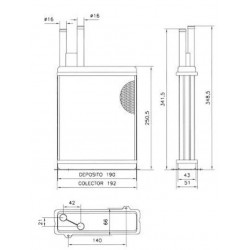 Radiateur de Chauffage - Jumpy boxer ducato 721 423