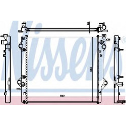 Radiateur moteur BMW série 3 E30, série 5 E28 R11273 Nissens VH