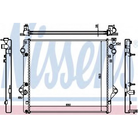Radiateur moteur BMW série 3 E30, série 5 E28 R11273 Nissens VH Radiateur moteur BMW série 3 E30, série 5 E28 R11273 Nissens VH