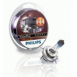 Coffret de 2 Ampoules H4 - Philips VisionPlus 12342VPS2