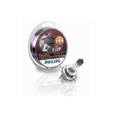 Coffret de 2 Ampoules H4 - Philips VisionPlus 12342VPS2