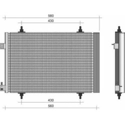 Condenseur de Climatisation - Citroen Xsara Peugeot 406 607 1.8 2.0 0803.3021
