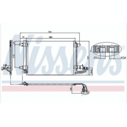 Condenseur, climatisation - audi seat skoda vw CO4114