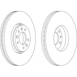 Disques de Frein Avant - Citroen C5 3 Jumpy Fiat Scudo Peugeot 407 Expert 1.6 2.0 Hdi D BS8390