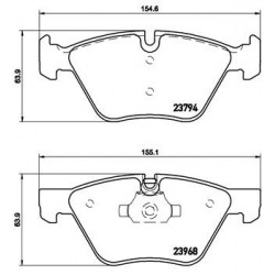 Plaquettes de Frein Avant - Bmw Serie 3 HKPBM016