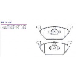 Plaquettes de frein avant - Vw Golf 4 Polo Skoda Fabia Octavia Audi A3 HKPAU018