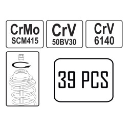 KIT POUR DEMONTAGE AMORTISSEURS 53118