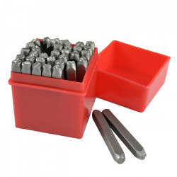 COFFRET LETTRES ET NUMEROS A FRAPPER 5MM 52422