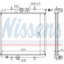 Radiateur moteur Peugeot 206 206+ R10947 NISSENS VH