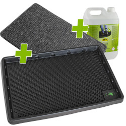 PACK TAPIS AVEC RESERVOIR POUR DESINFECTANT + TAPIS DE SECHAGE + LIQUIDE SERIE316