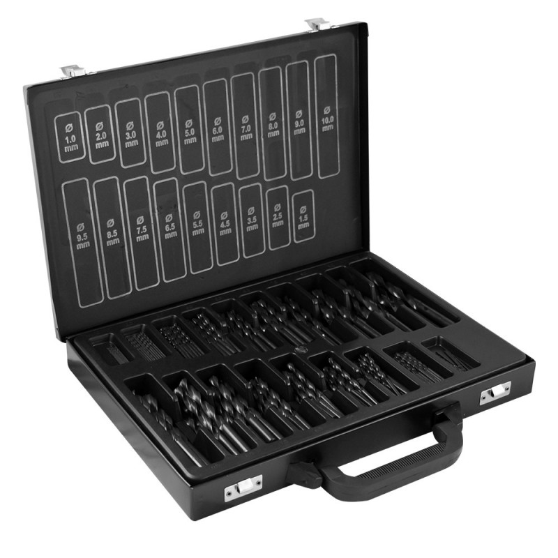 KIT DE FORETS HELICOIDAUX HSS 4241, 1-10 MM, NOIR 53851