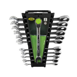 SET DU 12 CLES COMBINEES AVEC CLIQUET 53871