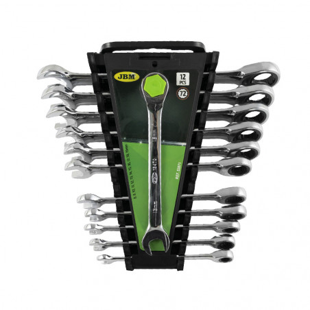SET DU 12 CLES COMBINEES AVEC CLIQUET 53871