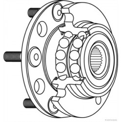 Moyeu Roulement de Roue Arriere - Toyota Yaris de 1999 à 2005 Avec Abs KLTTY063