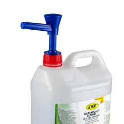 GEL HYDRO-ALCOOLIQUE POUR MAINS 5L + POMPE DOSEUSE 53790+14793