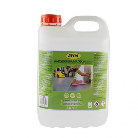 SOLUTION HYDROALCOOLIQUE POUR LES SURFACES - 5L 53829