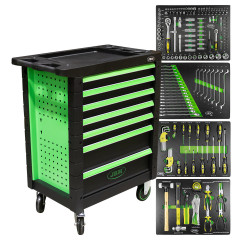 SERVANTE D'OUTILS 7 TIROIRS - VERT 53904