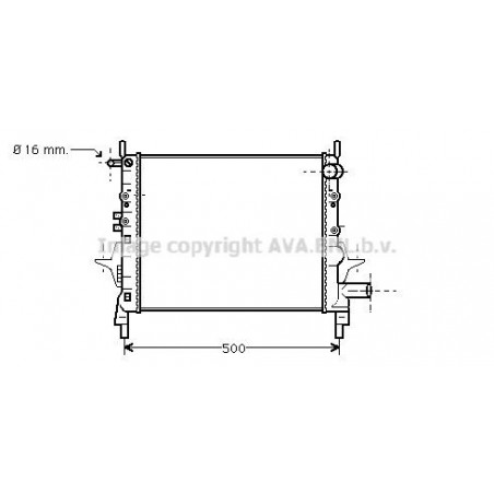Radiateur moteur (radiateur d'eau) Renault Twingo I R10660 FIRST VH Radiateur moteur (radiateur d'eau) Renault Twingo I R10660 FIRST VH