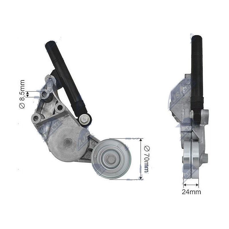 Galet tendeur de courroie d'accessoire - Audi A3 Seat ibiza cordoba inca leon toledo skoda octavia vw bora golf IV polo RNKAU...