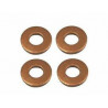 Lot de 4 joints d'injecteur Dacia Mercedes Mitsubishi Nissan Opel Renault Suzuki Volvo 49430601 CORTECO VH