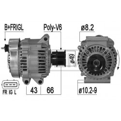 Alternateur Mini 3/5 portes, Cabriolet 209302A MESSMER VH