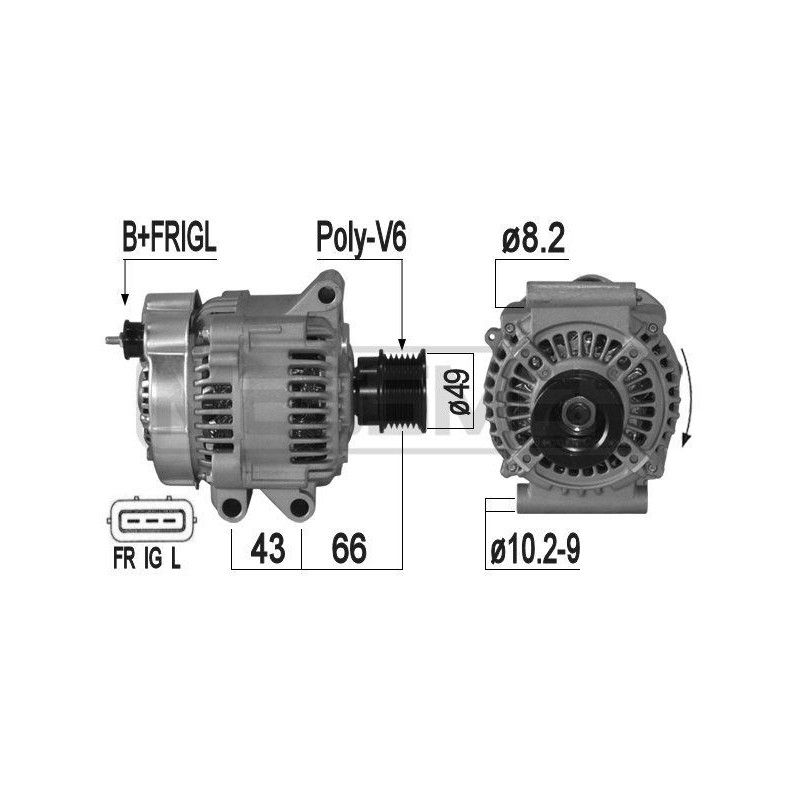 Alternateur Mini 3/5 portes, Cabriolet 209302A MESSMER VH