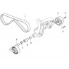 Tendeur de courroie roulement - Bmw 3 5 7 X3 X5 M47 M57 64557788089