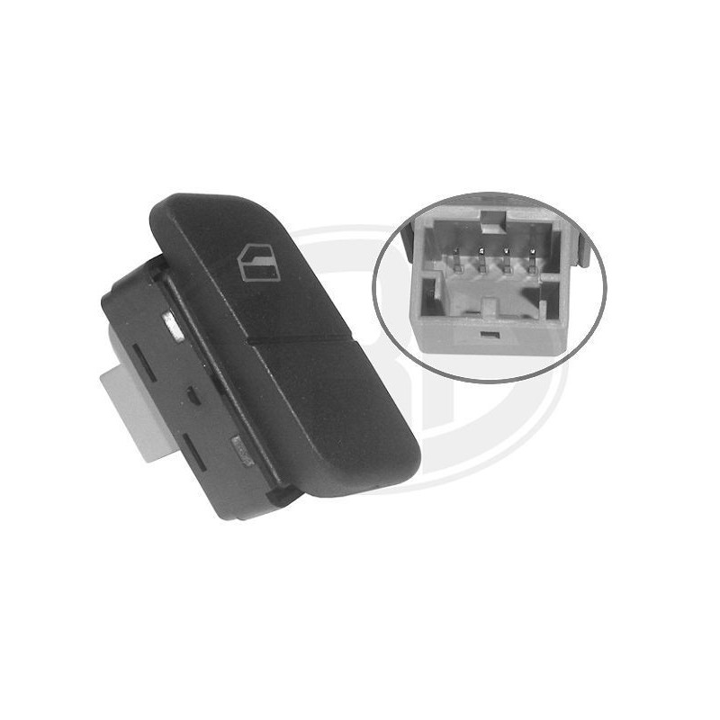 Interrupteur / commande de lève-vitre avant droit Volkswagen Polo IV 662389 ERA Boutons