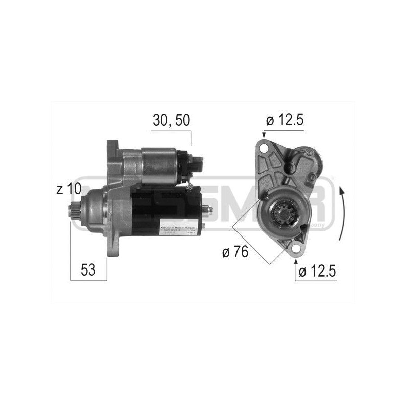 Démarreur Audi A2, Seat Cordoba Ibiza, Skoda Fabia, Volkswagen Bora Golf IV Lupo Polo 220124A MESSMER VH