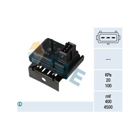 Capteur, pression du tuyau d'admission (MAP) Citroen Evasion Xantia ZX, Fiat Ulysse, Peugeot 306 405 406 806 15047 FIRST VH