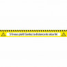 RUBAN ADHESIF DE SIGNALISATION - DISTANCE DE SECURITE 53840FR