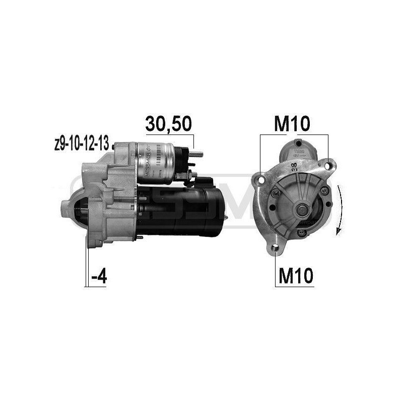 Démarreur Citroen Fiat Lancia Peugeot 220074A MESSMER VH