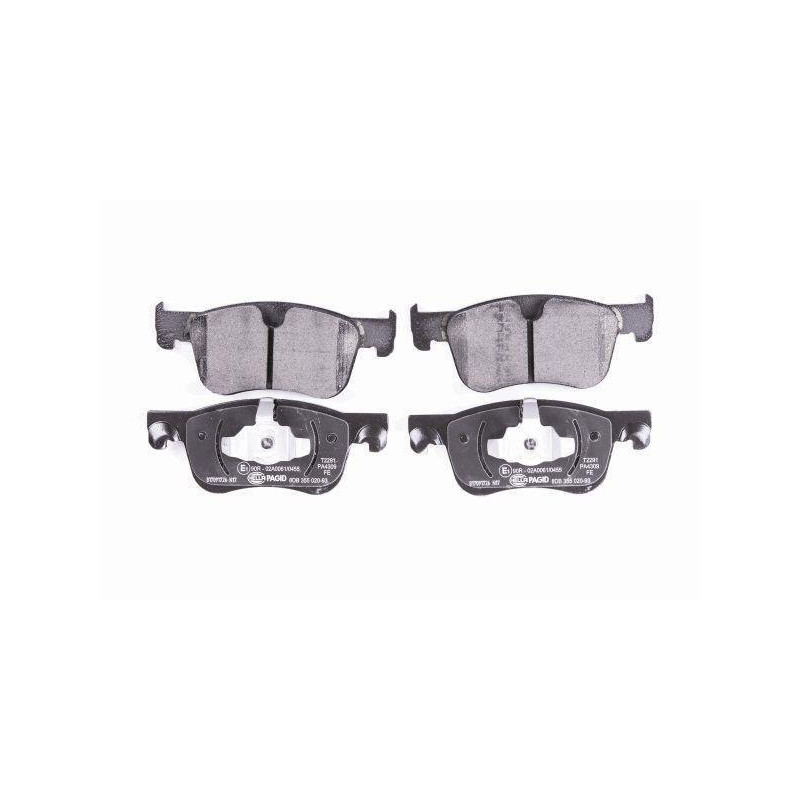 Jeu de 4 plaquettes de frein - Peugeot partner Opel combo Citroen berlingo C4 picasso 101546009 eicher Plaquette de frein