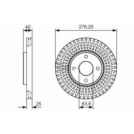 Jeu de Disques frein Avant - FORD Ecosport Mk2 mdc2724 FIRST Ford